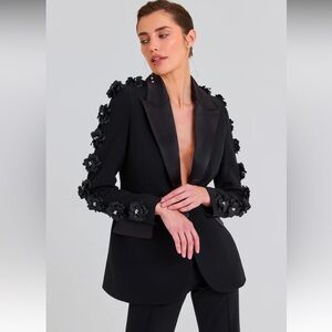 NADINE MERABI LEONIR BLACK BLAZER